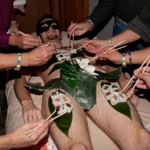 Male Body Sushi dinner