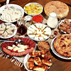 Latvian traditional meal